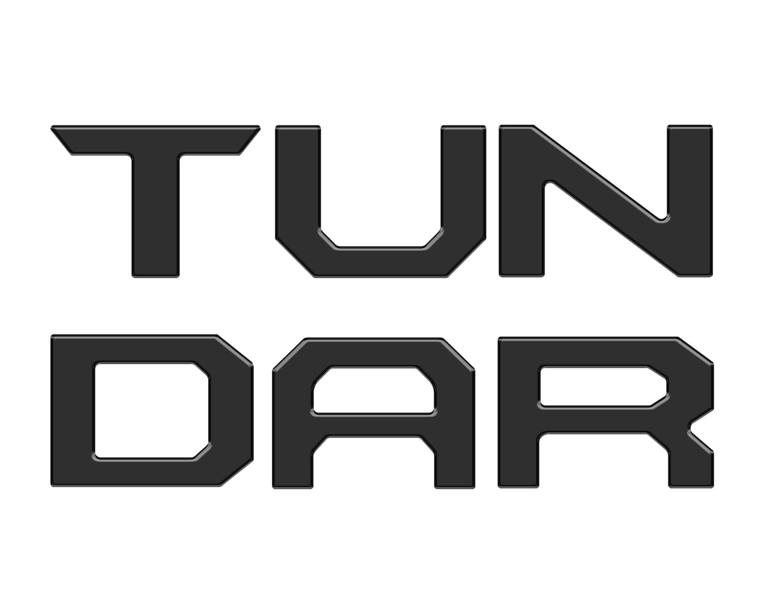 TUFSKINZ Tailgate Letter Inserts (2022-2024 Tundra) - TUN062-BLK-G