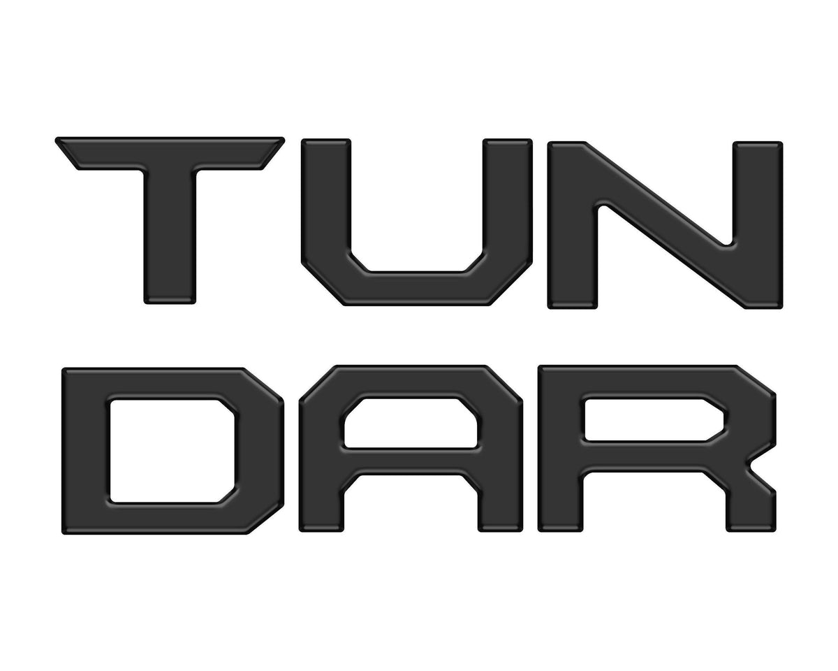 TUFSKINZ Tailgate Letter Inserts (2022-2024 Tundra) - TUN062-BLK-M