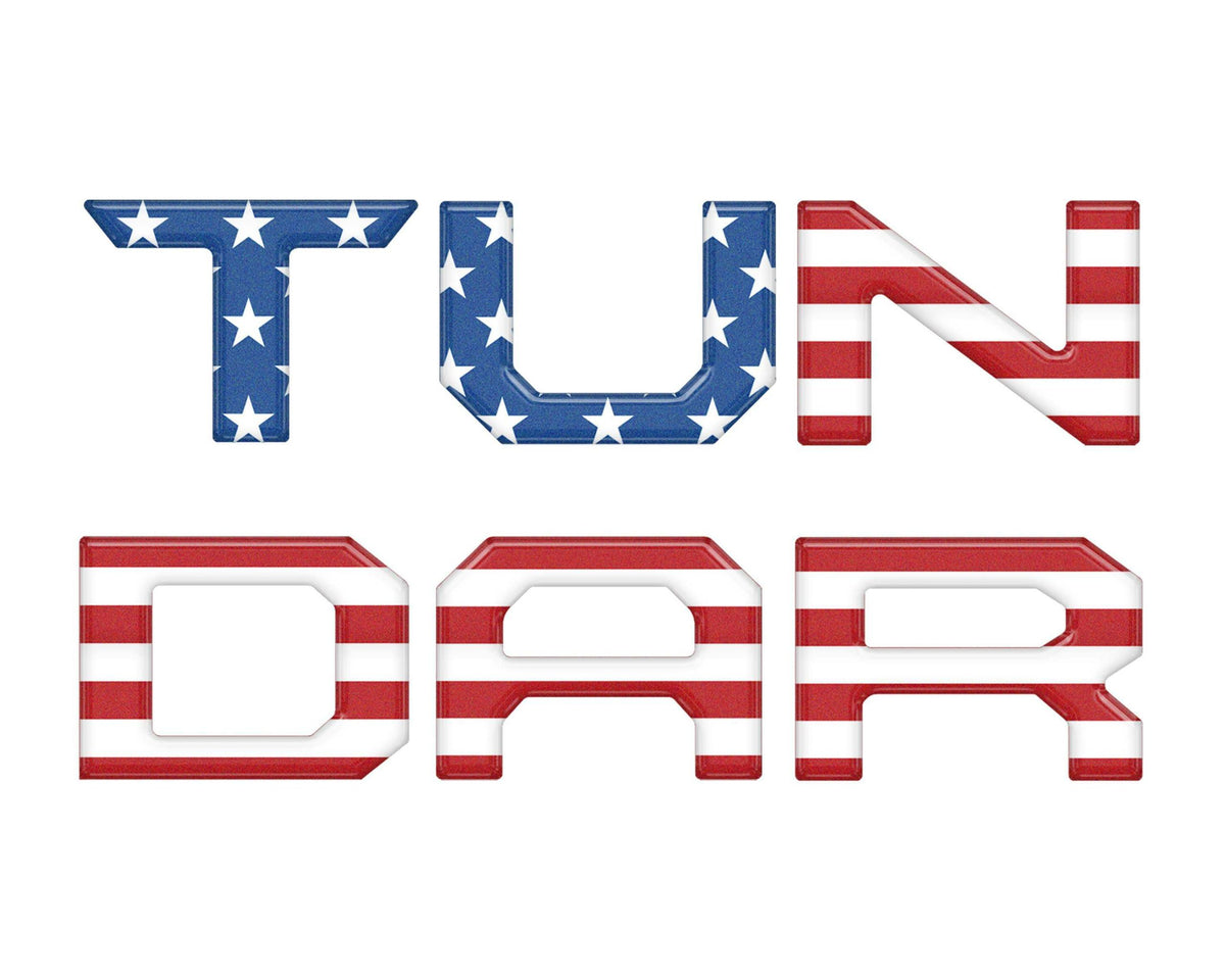 TUFSKINZ Tailgate Letter Inserts (2022-2024 Tundra) - TUN062-GTO-RWB-G