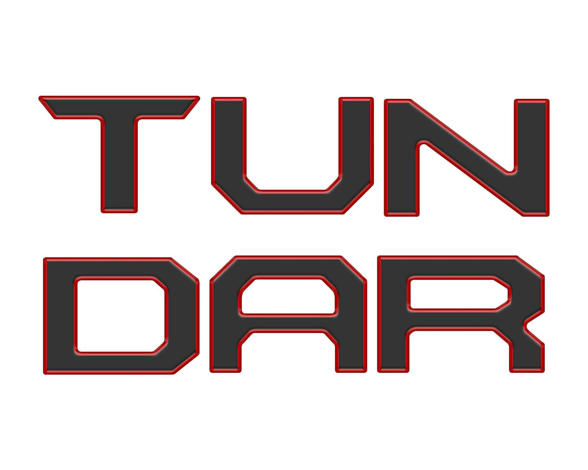 TUFSKINZ Tailgate Letter Inserts (2022-2024 Tundra) - TUN062-RED-025-M