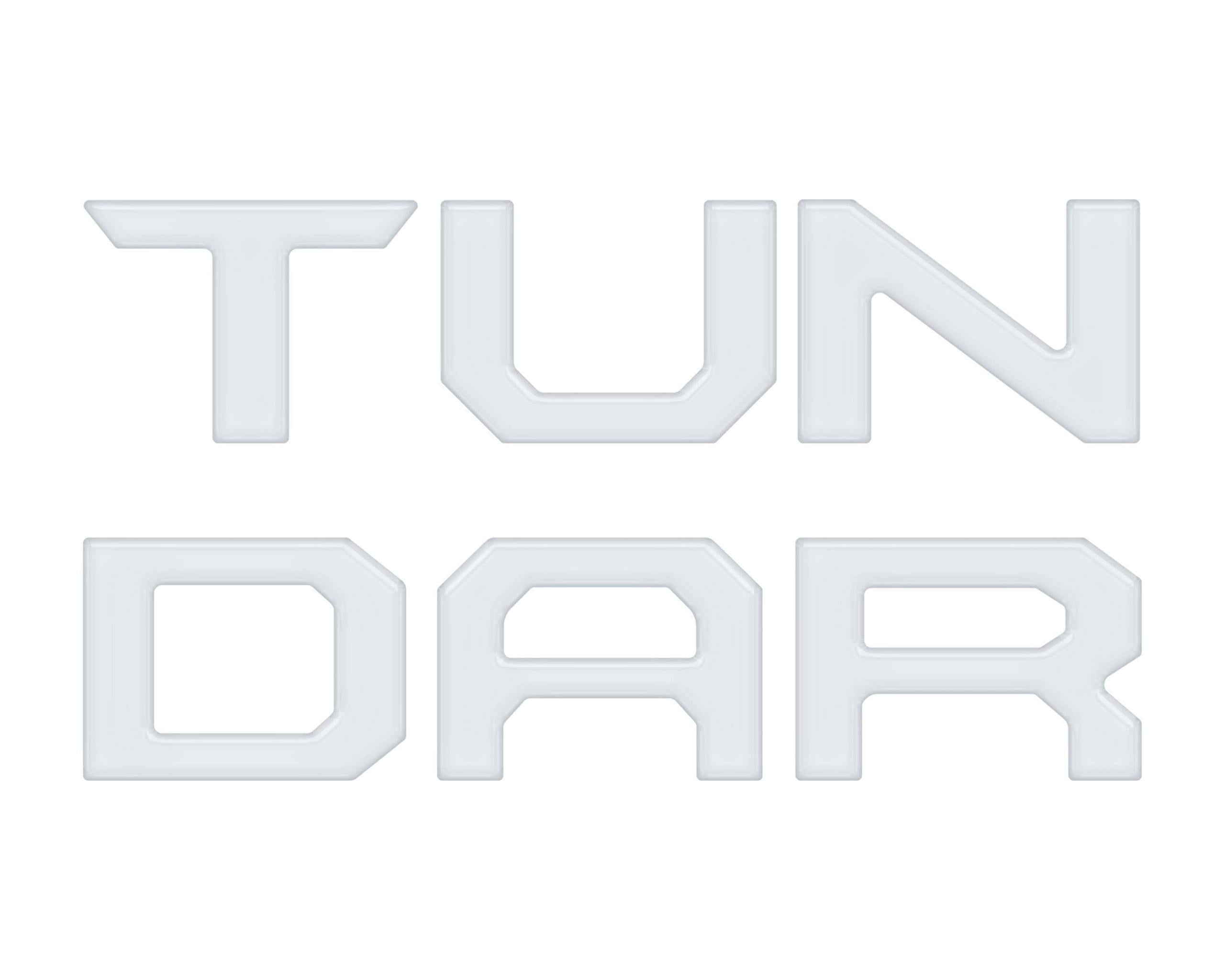 TUFSKINZ Tailgate Letter Inserts (2022-2024 Tundra) - TUN062-WHT-G