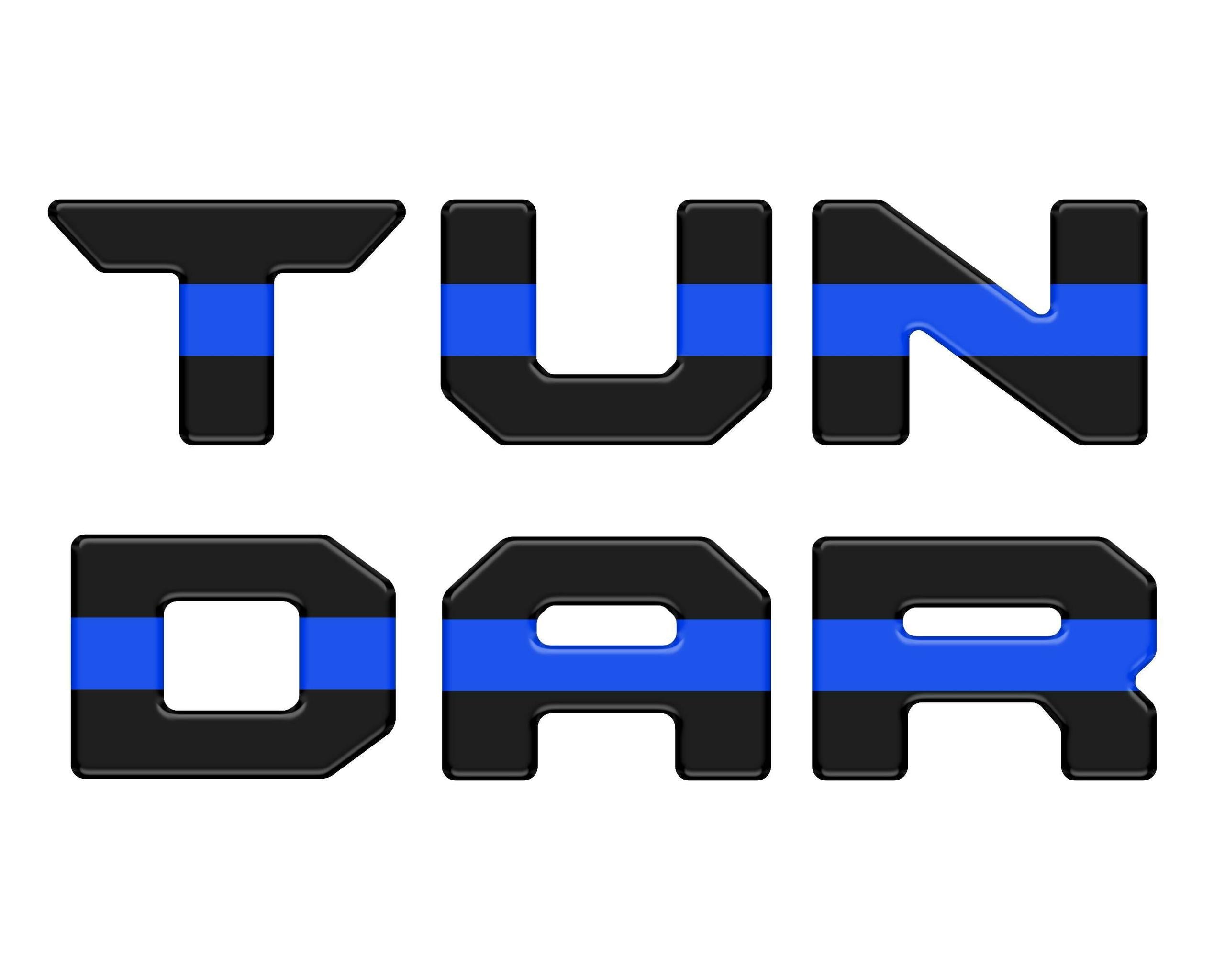 TUFSKINZ Tailgate Top Letter Inserts (2022-2024 Tundra) - TUN063-BLK-183-M