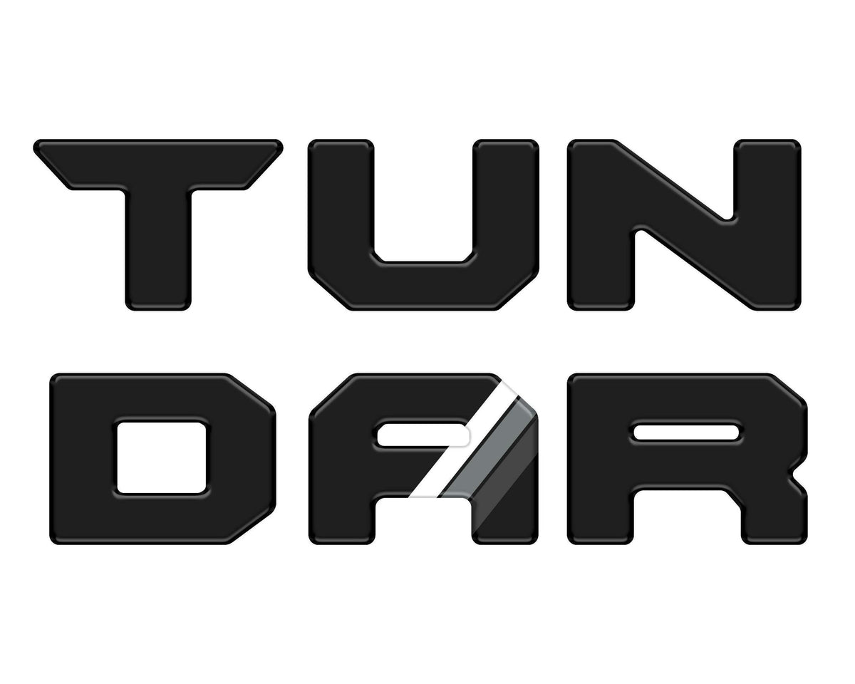 TUFSKINZ Tailgate Top Letter Inserts (2022-2024 Tundra) - TUN063-BLK-M