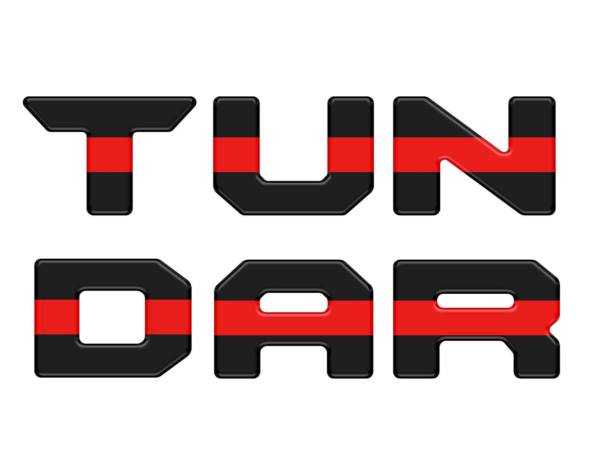 TUFSKINZ Tailgate Top Letter Inserts (2022-2024 Tundra) - TUN063-BLK-520-M