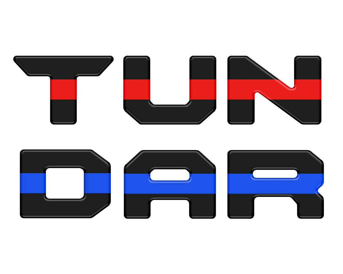 TUFSKINZ Tailgate Top Letter Inserts (2022-2024 Tundra) - TUN063-BLK-521-M
