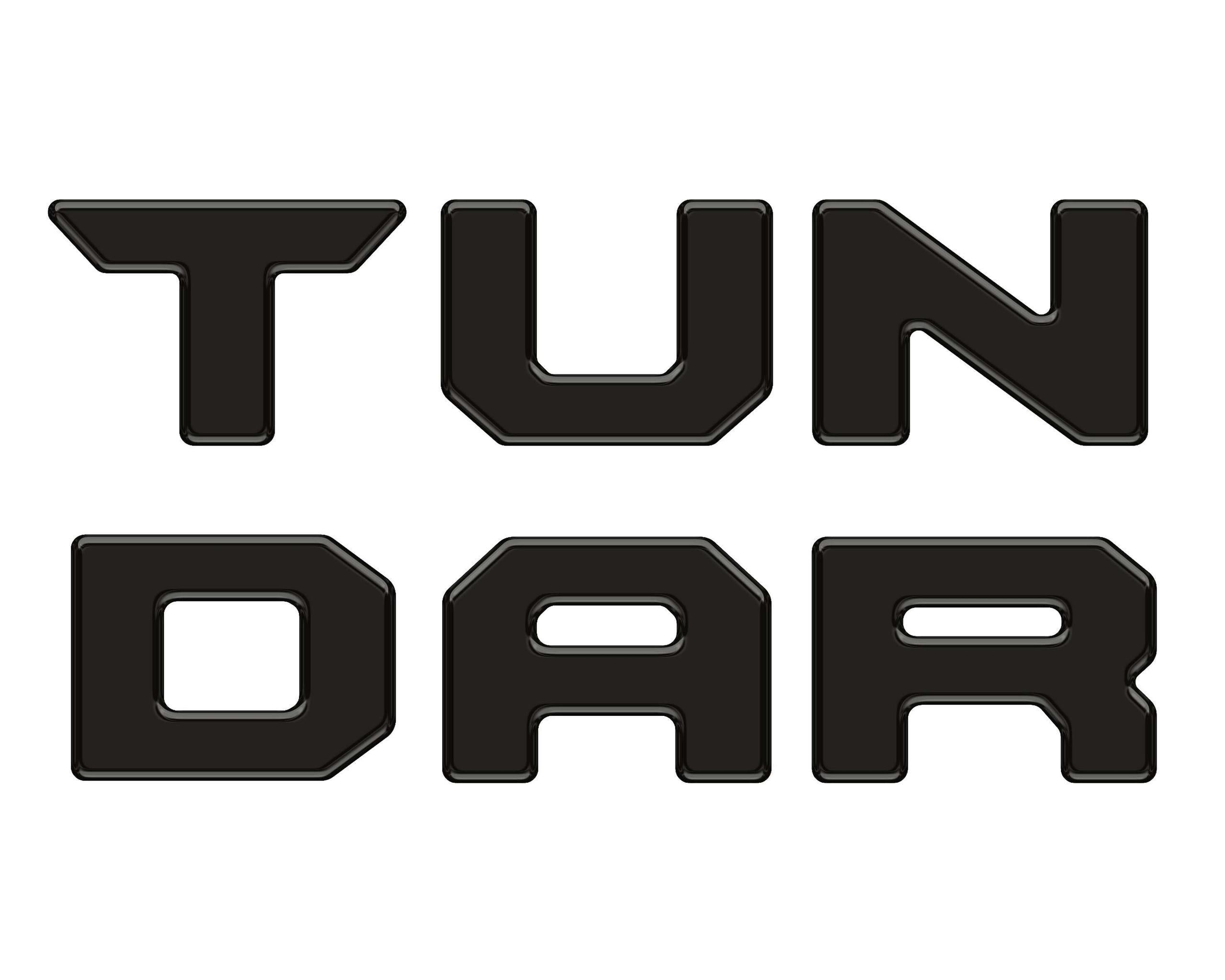 TUFSKINZ Tailgate Top Letter Inserts (2022-2024 Tundra) - TUN063-BLK-G