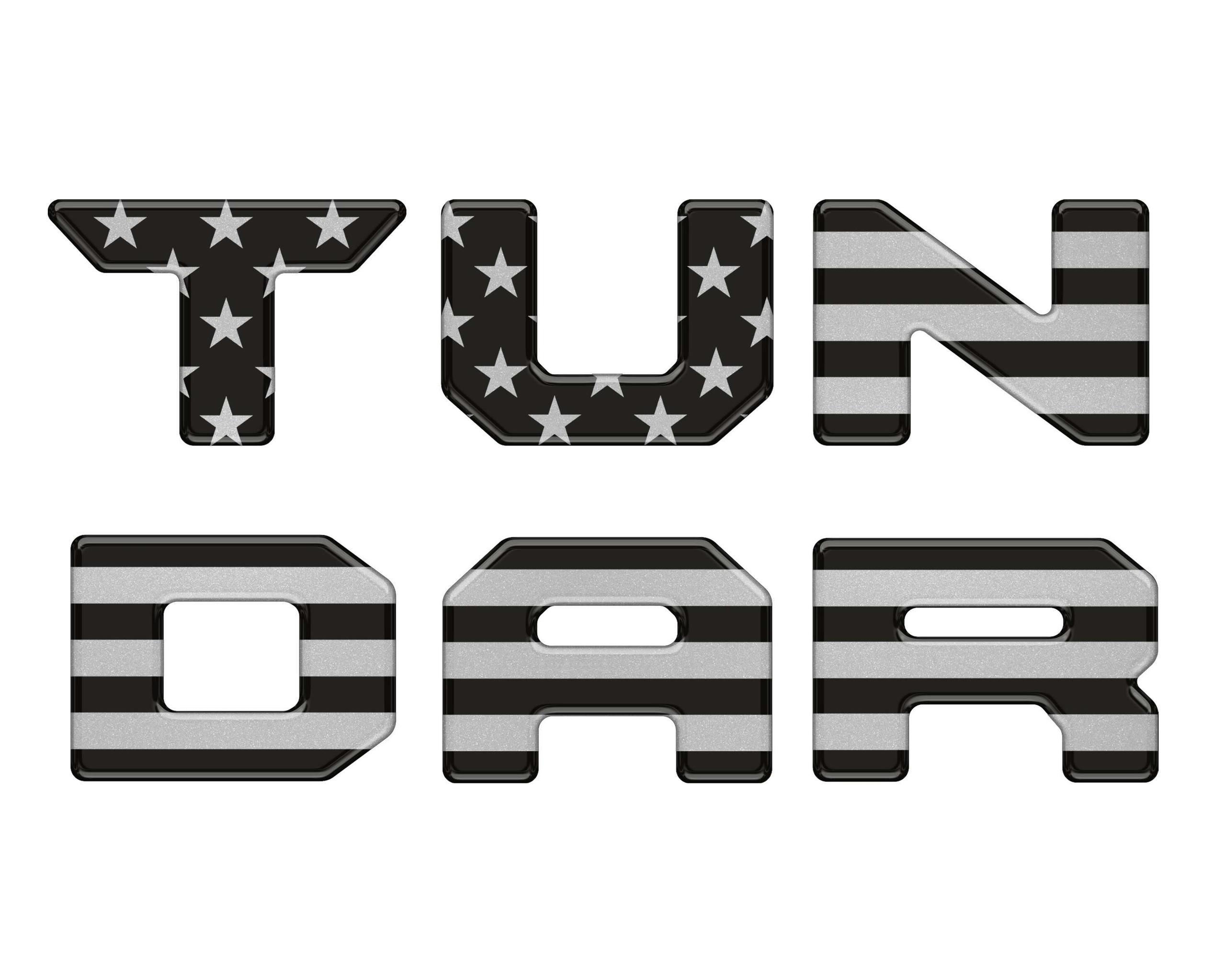 TUFSKINZ Tailgate Top Letter Inserts (2022-2024 Tundra) - TUN063-GTO-047-G