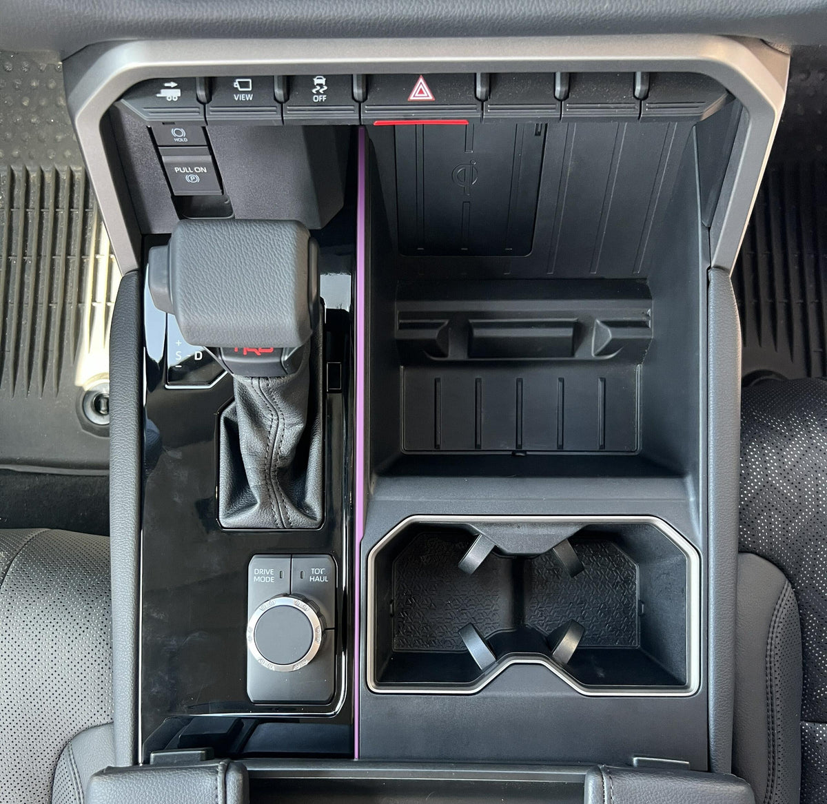 TUFSKINZ Center Console Thin Line Accent Trim (2023-2024 Sequoia, 2022-2024 Tundra) - TUN075-PUR-G