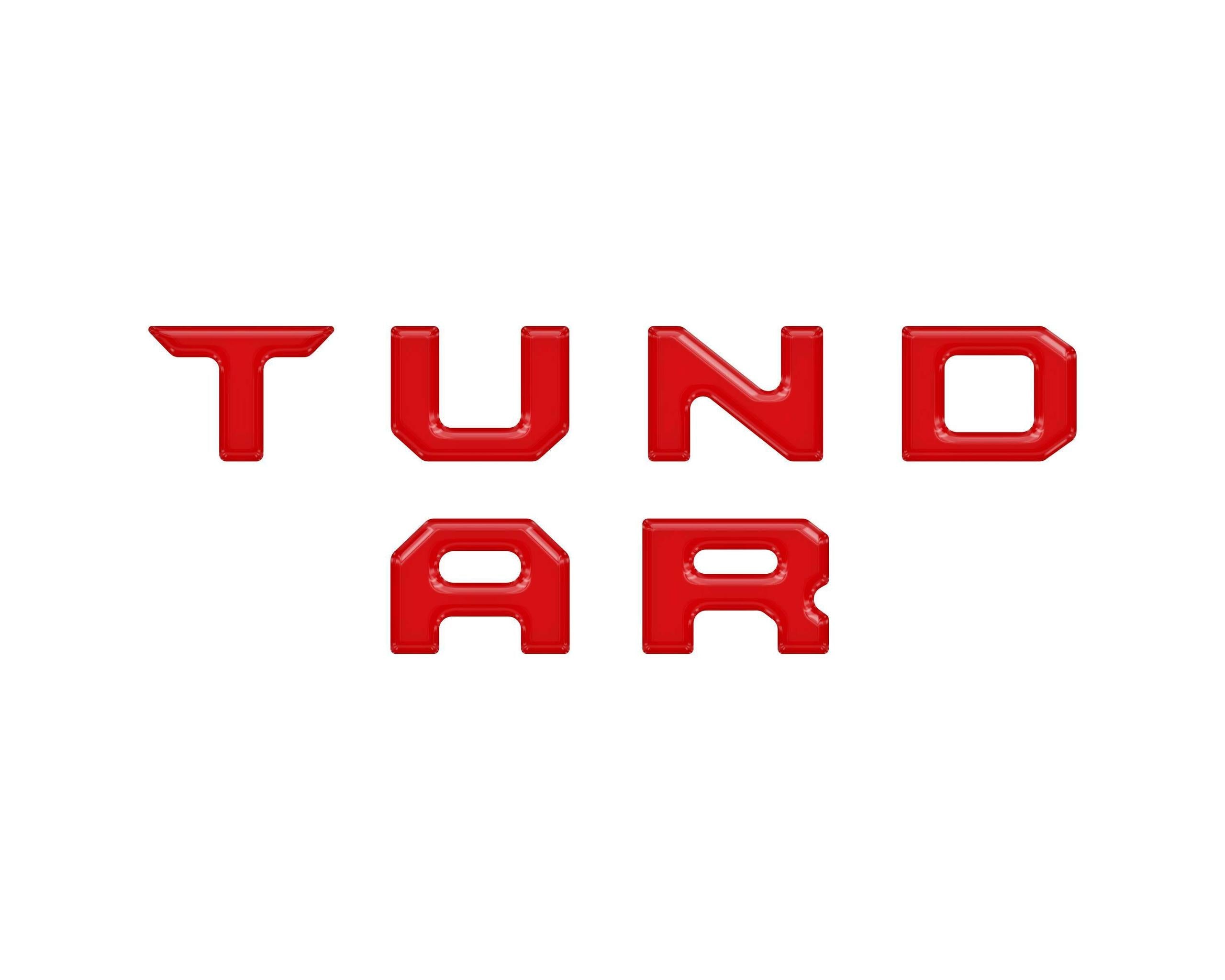 TUFSKINZ 3RD Brakelight Letter Inserts (2022-2024 Tundra) - TUN085-RED-G