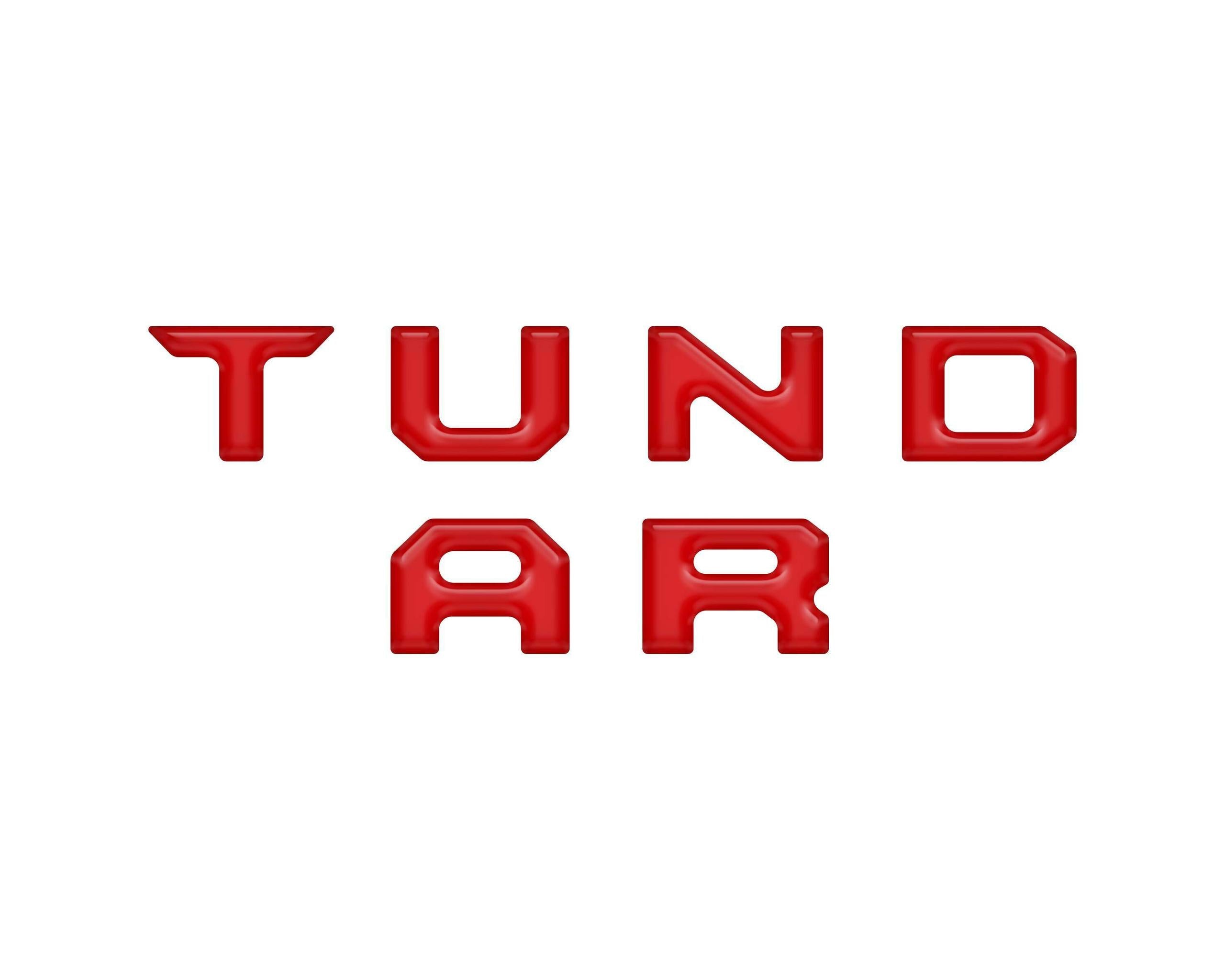 TUFSKINZ 3RD Brakelight Letter Inserts (2022-2024 Tundra) - TUN085-RED-M