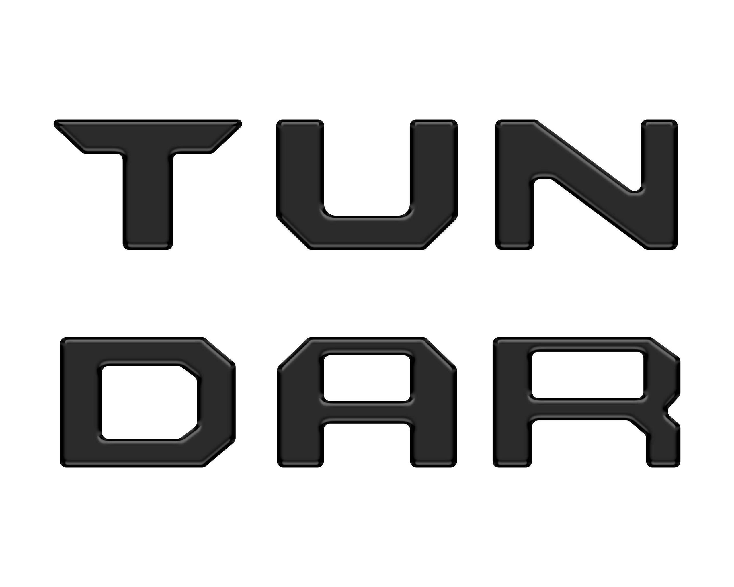 TUFSKINZ Glovebox Letter Inserts (2022-2024 Tundra) - TUN086-BLK-M