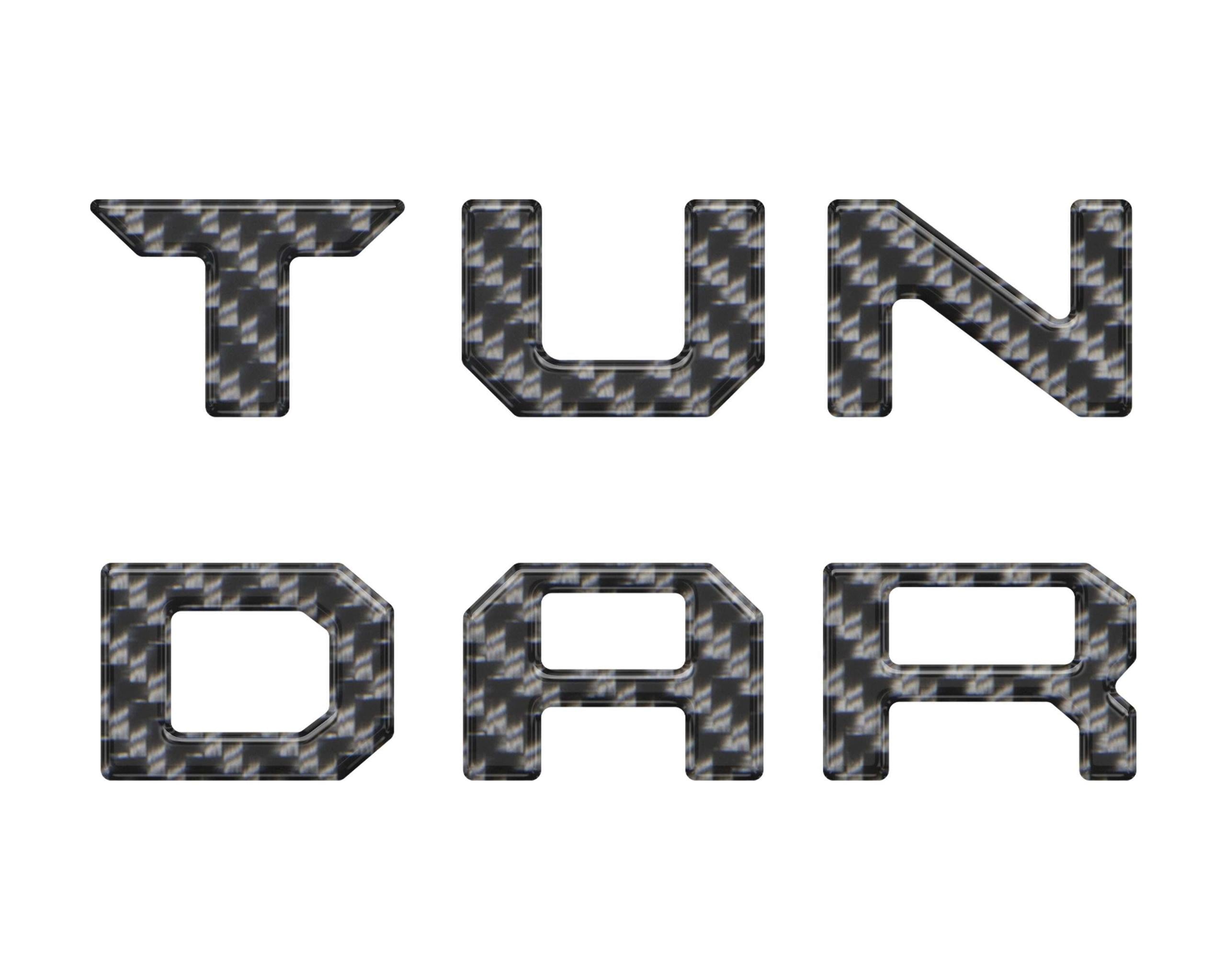TUFSKINZ Glovebox Letter Inserts (2022-2024 Tundra) - TUN086-DCF-G