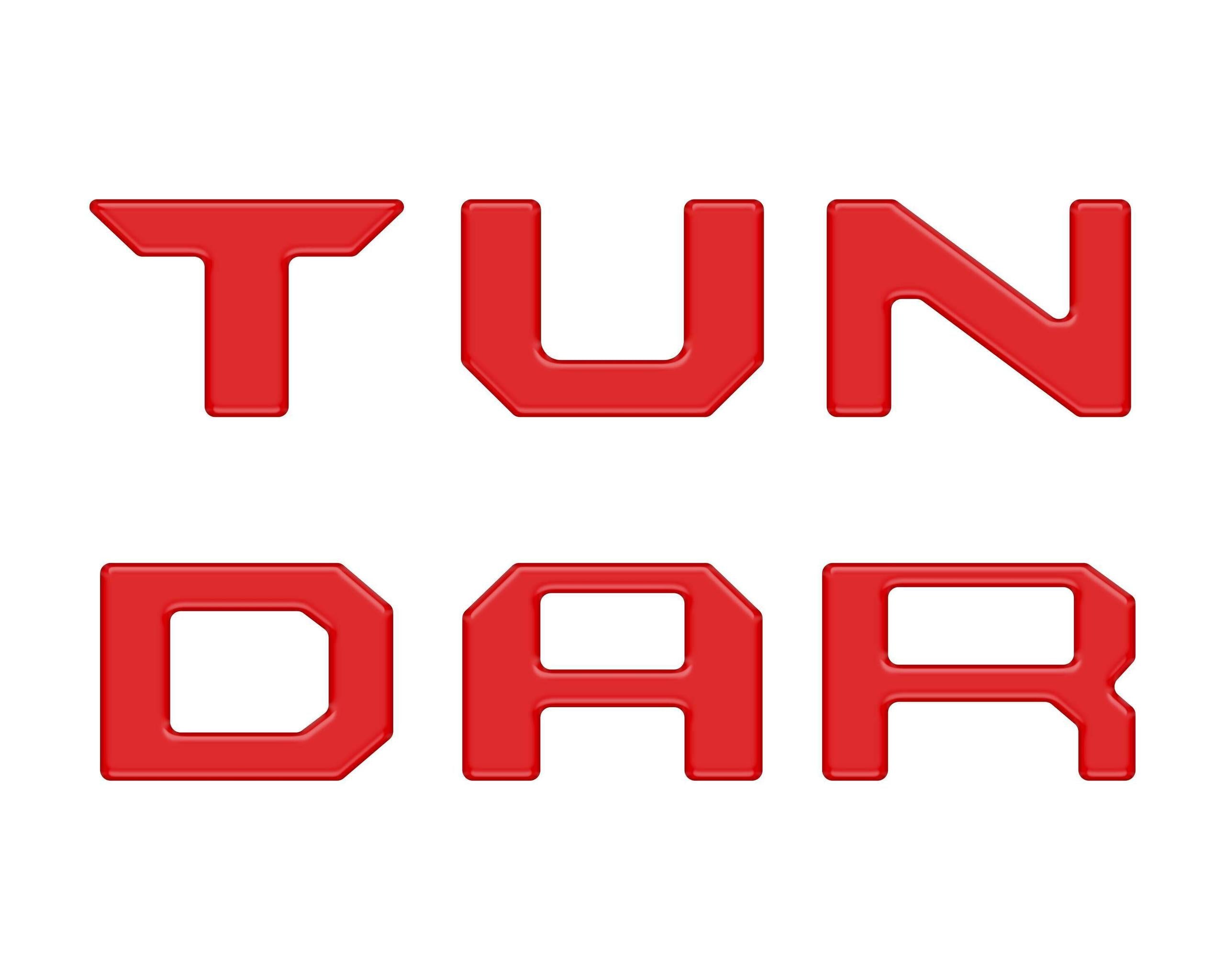 TUFSKINZ Glovebox Letter Inserts (2022-2024 Tundra) - TUN086-RED-M