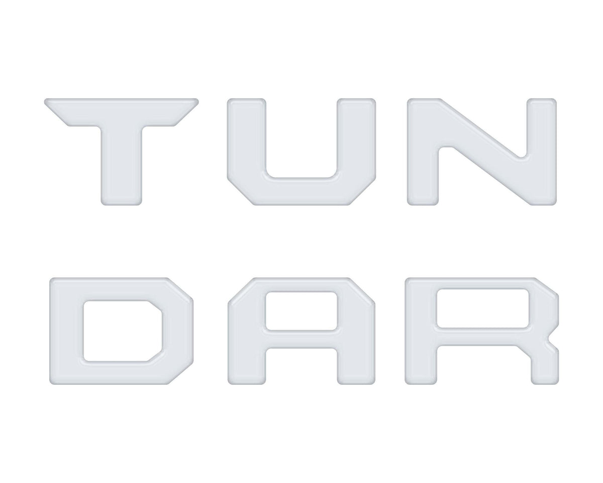 TUFSKINZ Glovebox Letter Inserts (2022-2024 Tundra) - TUN086-WHT-G