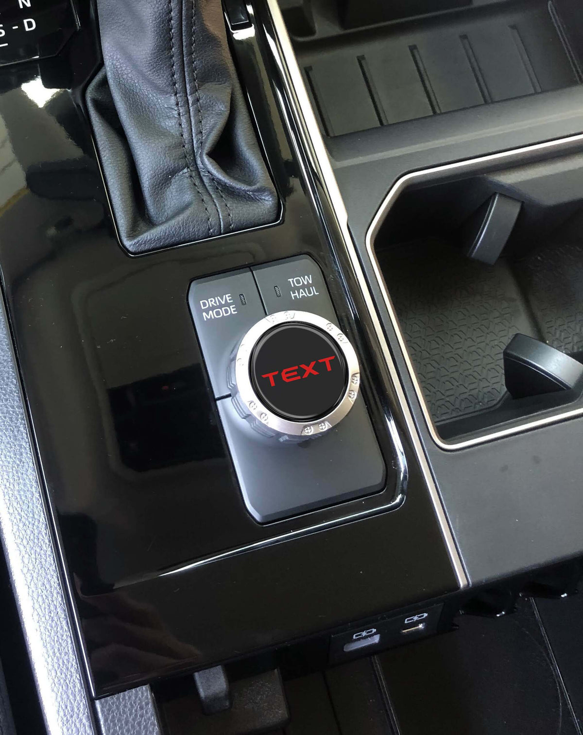 TUFSKINZ Drive Mode Selector Dial Accent Trim (2023-2024 Sequoia, 2022-2024 Tundra) - TUN091-BLK-158-G