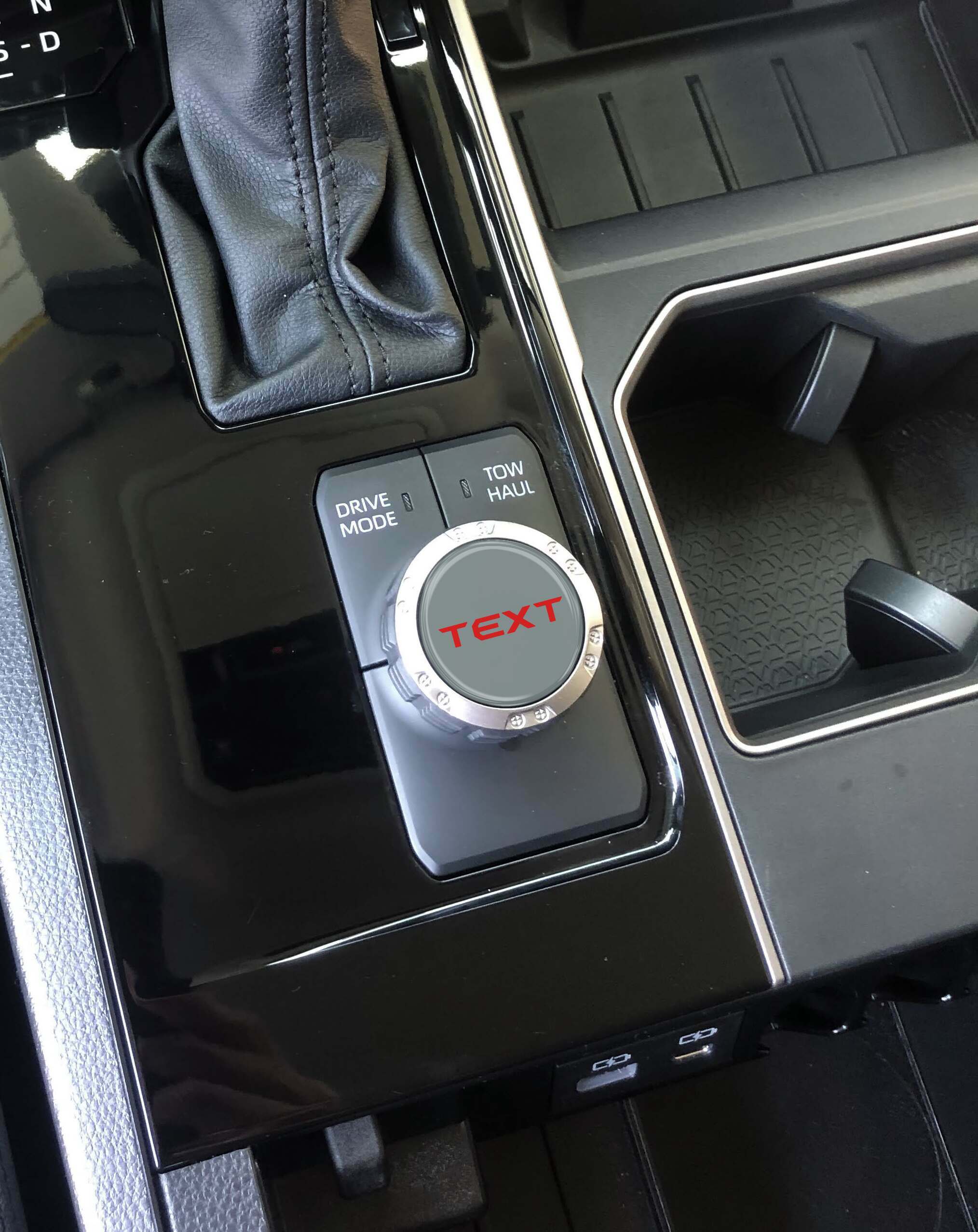 TUFSKINZ Drive Mode Selector Dial Accent Trim (2023-2024 Sequoia, 2022-2024 Tundra) - TUN091-LNR-158-G