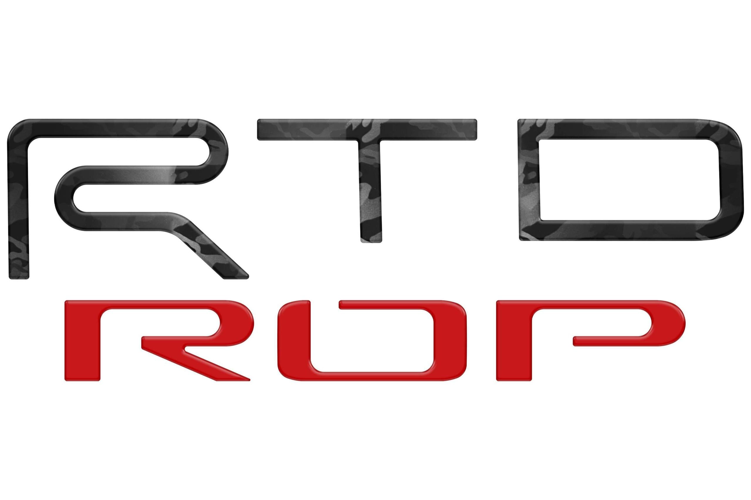 TUFSKINZ TRD Pro Tailgate Letter Inserts (2022-2024 Tundra) - TUN102-RBS-545-M