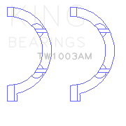 King Engine Bearings Thrust Washer Set For Chrysler Hemi 345, 370 - TW1003AM