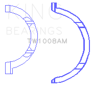 King Engine Bearings Thrust Washer Set For Nissan Qr25De - TW1008AM
