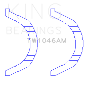 King Engine Bearings Thrust Washer Set For Bmw N14B16C - TW1046AM