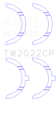 King Engine Bearings Thrust Washer Set For Ford Escort/Sierra Yb 2.0L Dohc Cosworth - TW2022CP