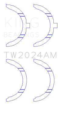 King Engine Bearings Thrust Washer Set For Toyota 1Gr-Fe Till 2009 - TW2024AM