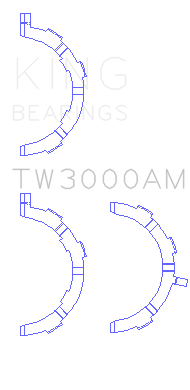 King Engine Bearings Thrust Washer Set For Ford 6.7 Power Stroke V8 Diesel - TW3000AM