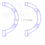 King Engine Bearings THRUST WASHER SET For CHRYSLER EGW (CHRYSLER EGW) - TW 170AM