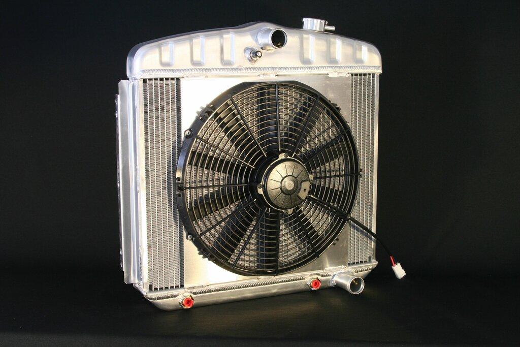 DeWitts 1955-57 Chevy/ TRI-V, V6 mount, DF, Auto, Single 16" Fan Wiring - 32-4139013A