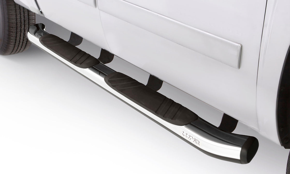 Lund 5 In Oval Bent Nerf Bars; Composite; Chrome - 22858037