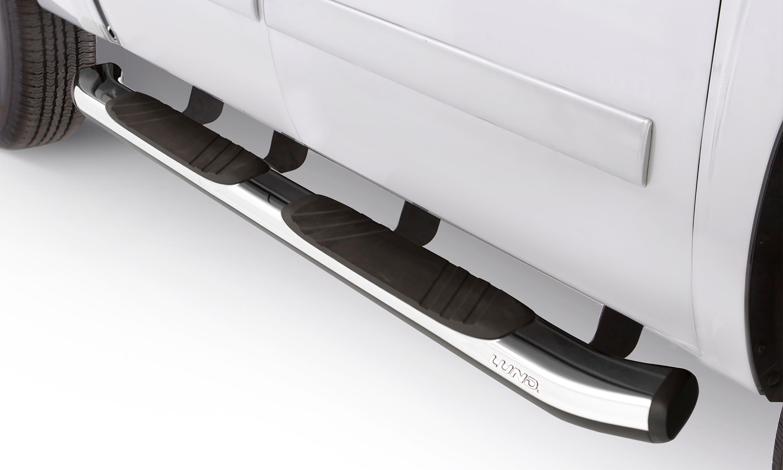 Lund 5 In Oval Bent Nerf Bars; Composite; Chrome - 22858740