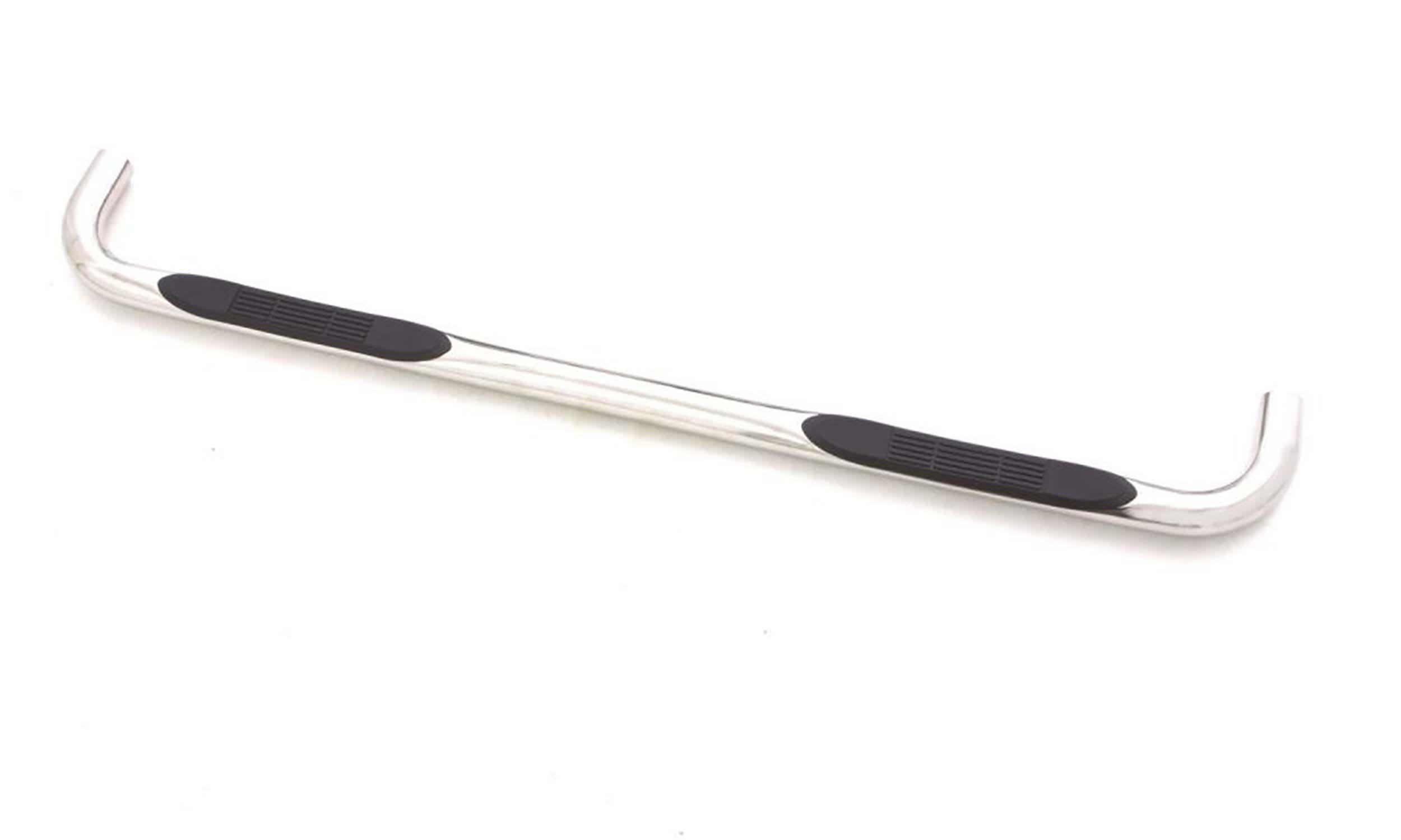 Lund 3 Inch Round Bent Nerf Bars - Polished Stainless (2015-2022 F-150) - 22660909