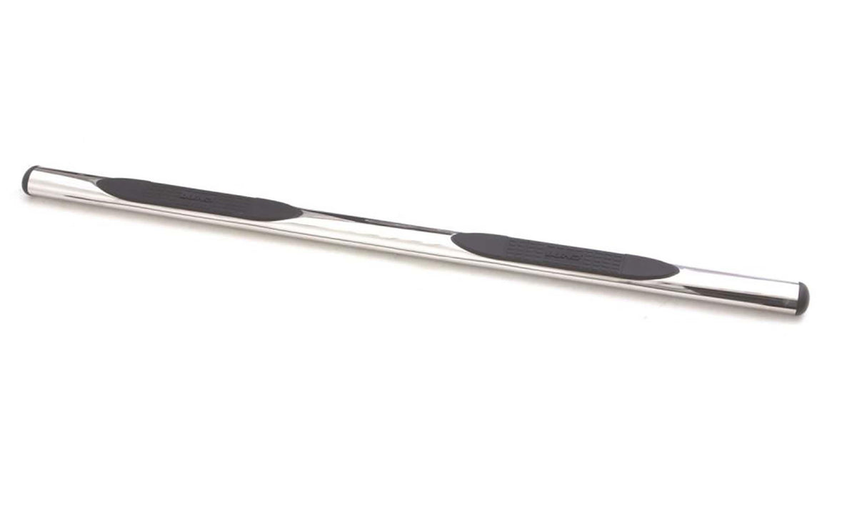 Lund 4 Inch Oval Straight Nerf Bars - Polished Stainless (2019-2024 Chevrolet, GMC Fitment) - 23589173