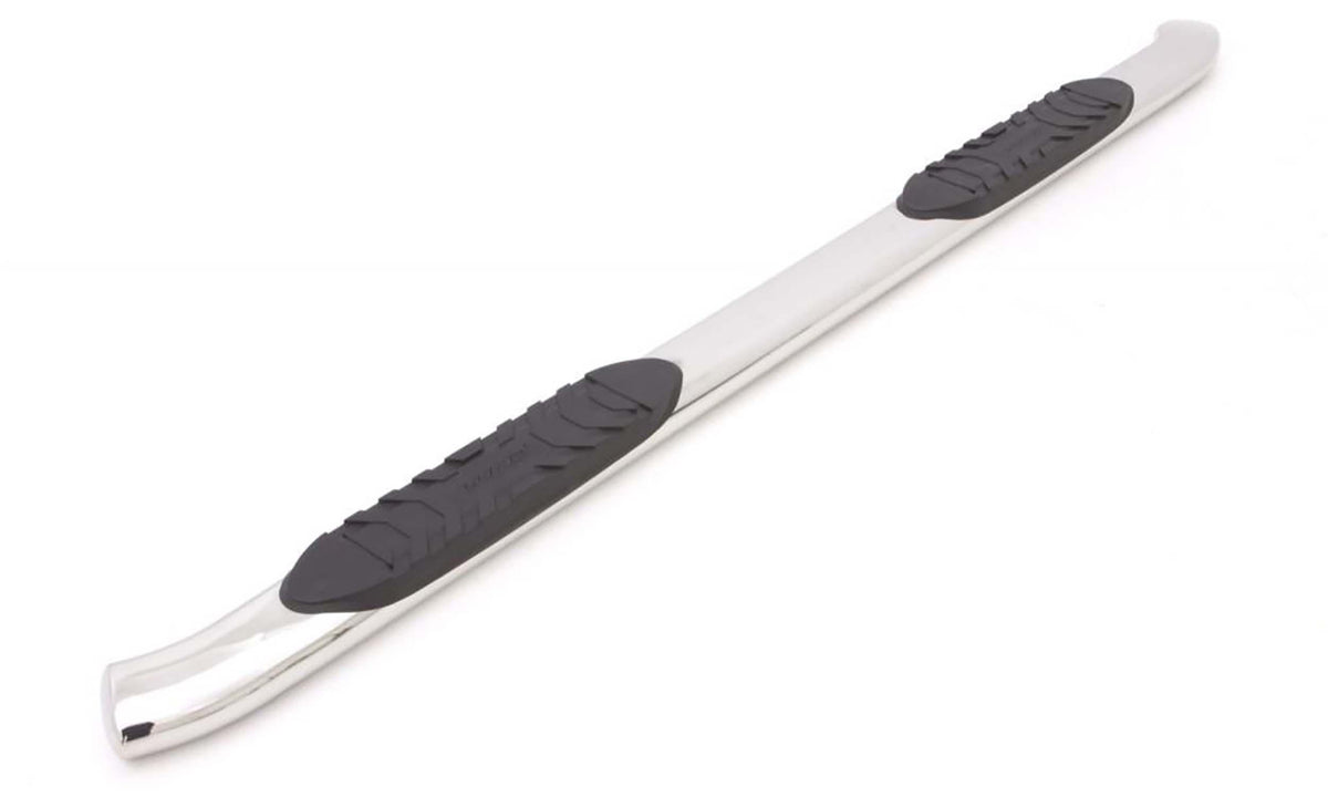 Lund 5 Inch Oval Curved Nerf Bars - Polished Stainless (2007-2019 Chevrolet, GMC Fitment) - 23710688