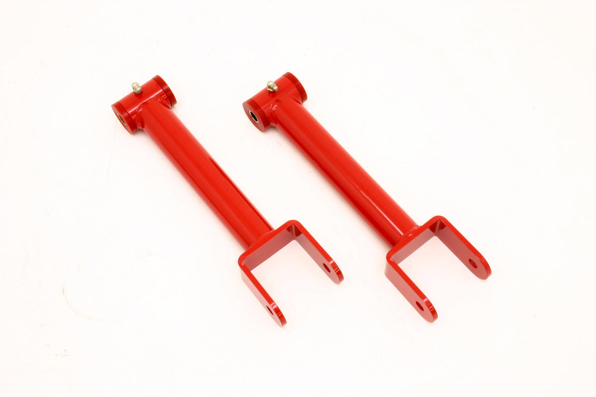 BMR UTCA003R 1991-1996 B-Body Upper Control Arms, DOM, Non-adjustable, Polyurethane Bushings, Extended Length (Red)