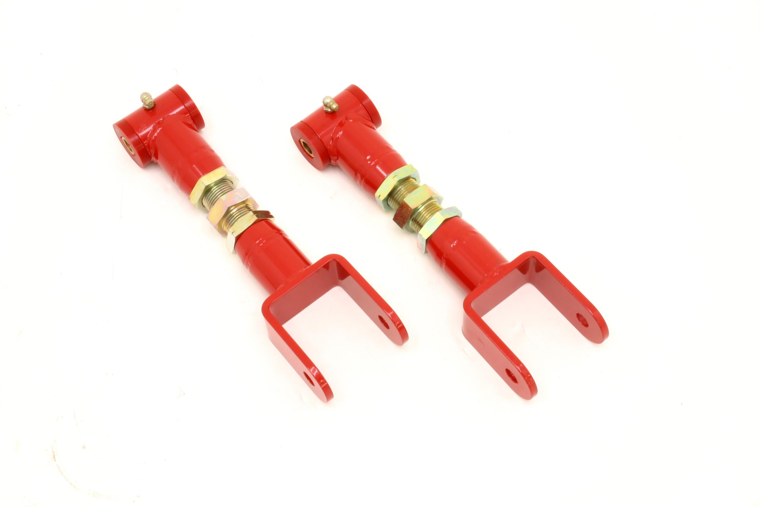 BMR UTCA005 1964-1972 A-Body Upper Control Arms, DOM, On-car Adjustable, Polyurethane Bushings (Red)