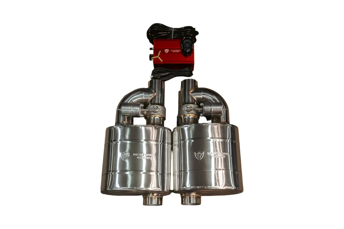 Valvetronic Designs UNIVERSAL VALVED MUFFLER KIT 2.5 inch / 63 MM - UVM.63MM.X2