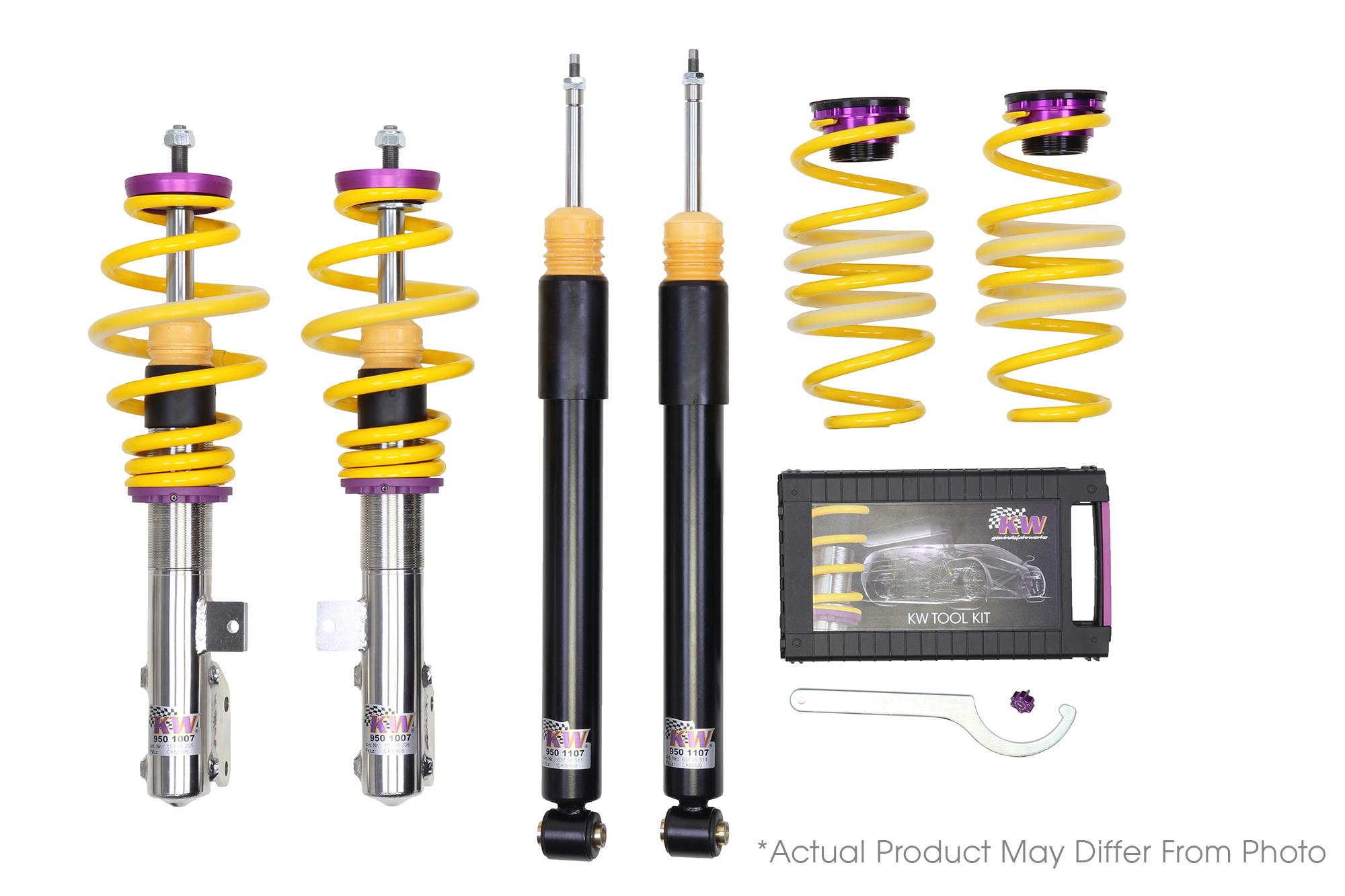 KW Height adjustable stainless steel coilovers with adjustable rebound damping (2021 430i xDrive Base) - 152200CX