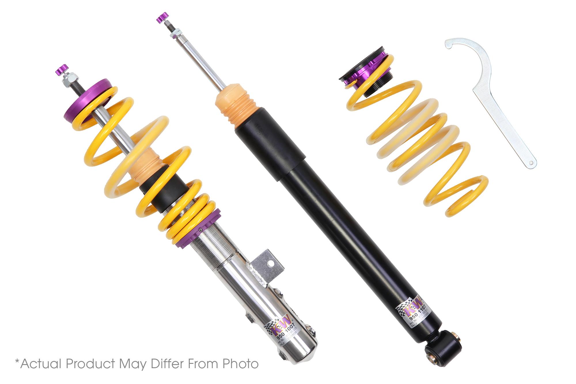 KW Height adjustable stainless steel coilovers with adjustable rebound damping (2021 430i xDrive Base) - 152200CX