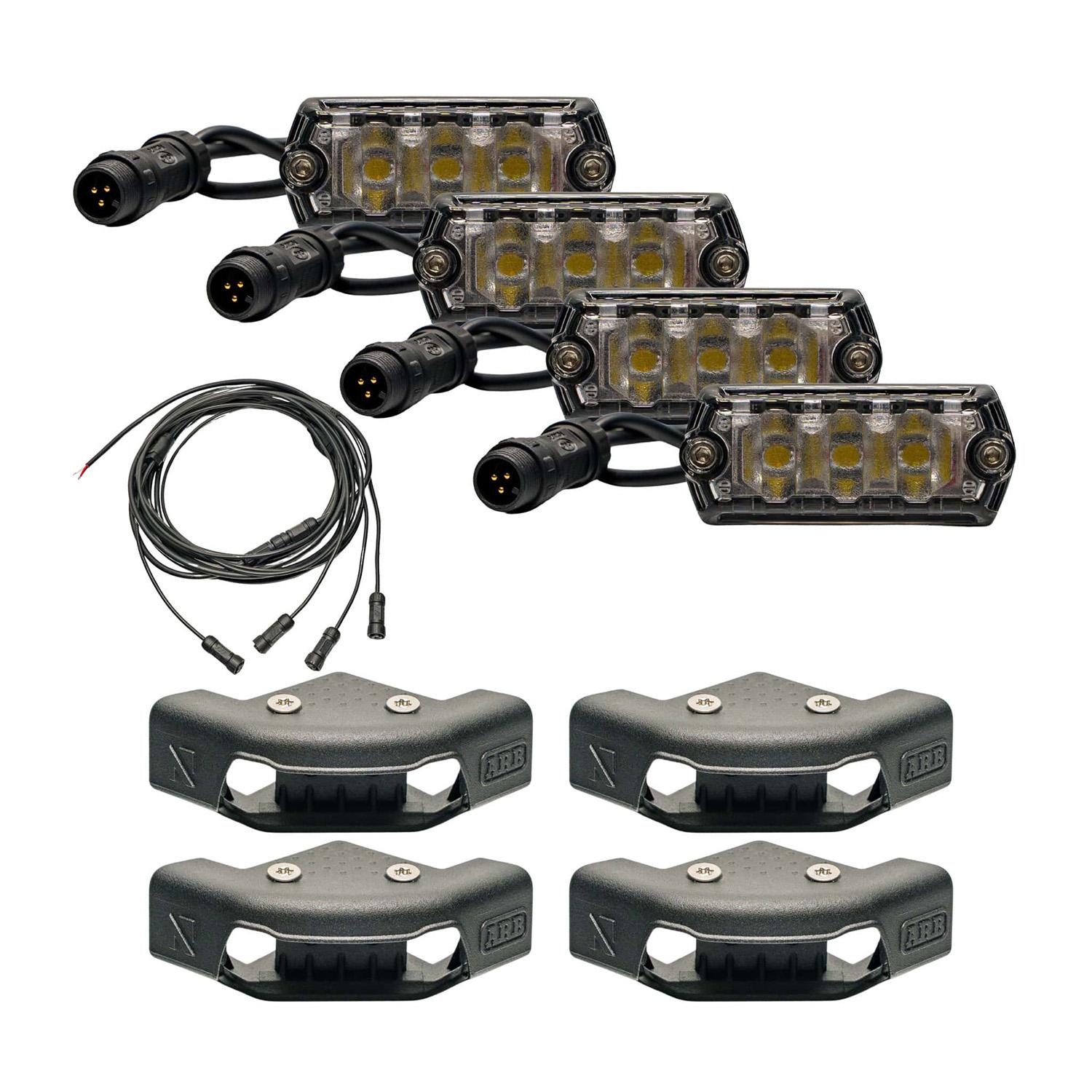 ARB Nano Arb Base Rack 4 Cap Light Kit - V5AR2