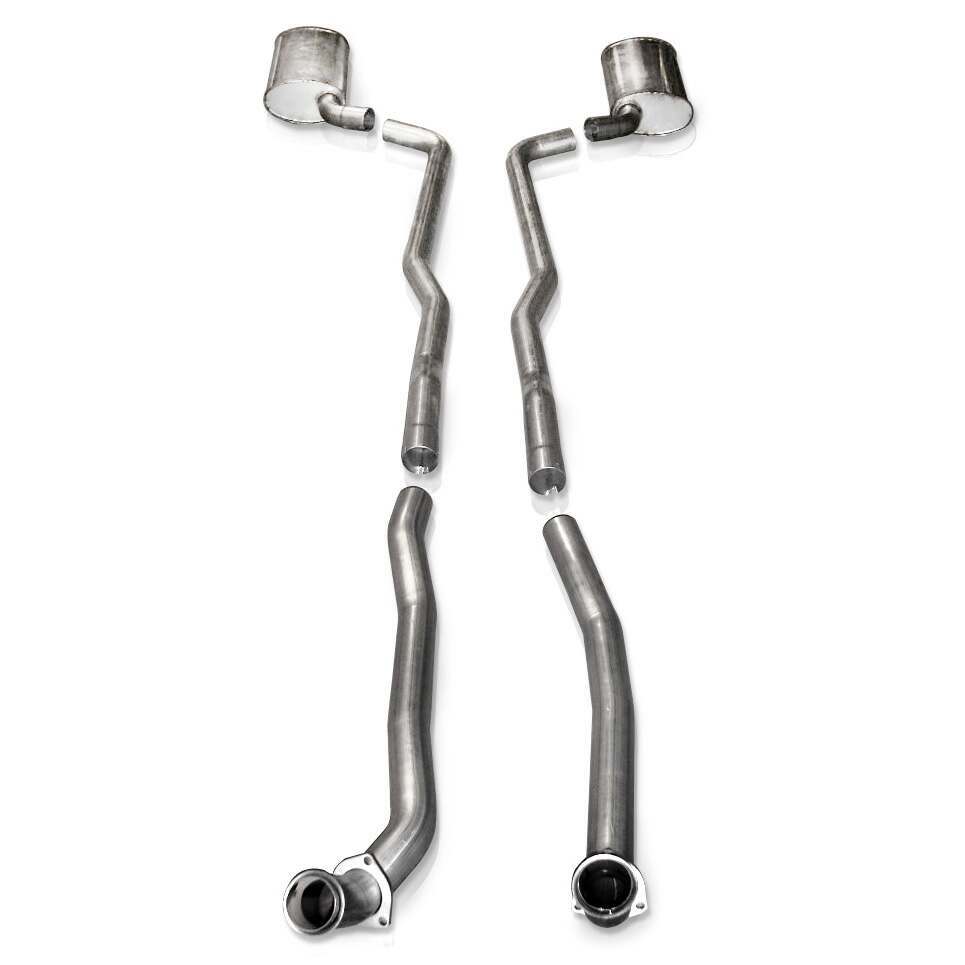 Stainless Works Catback Dual Chambered Mufflers Manual Trans. Factory Connect (1965-1967 Corvette) - V6414300S