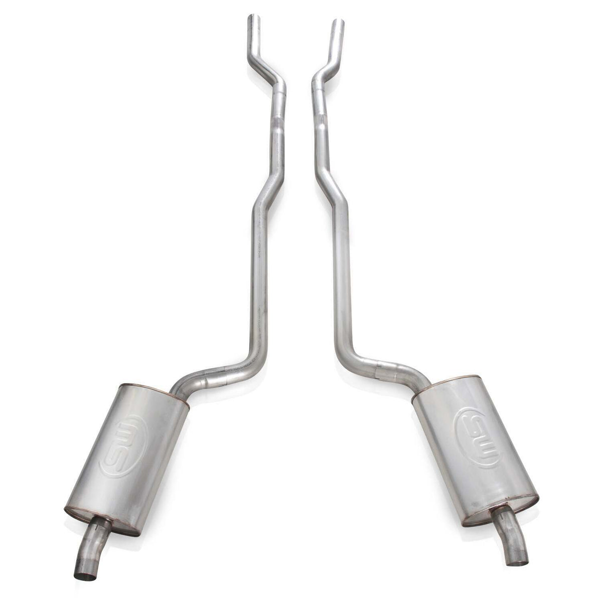 Stainless Works Catback Dual Long Chambered Mufflers Performance Connect (1968-1972 Corvette) - V6872SW
