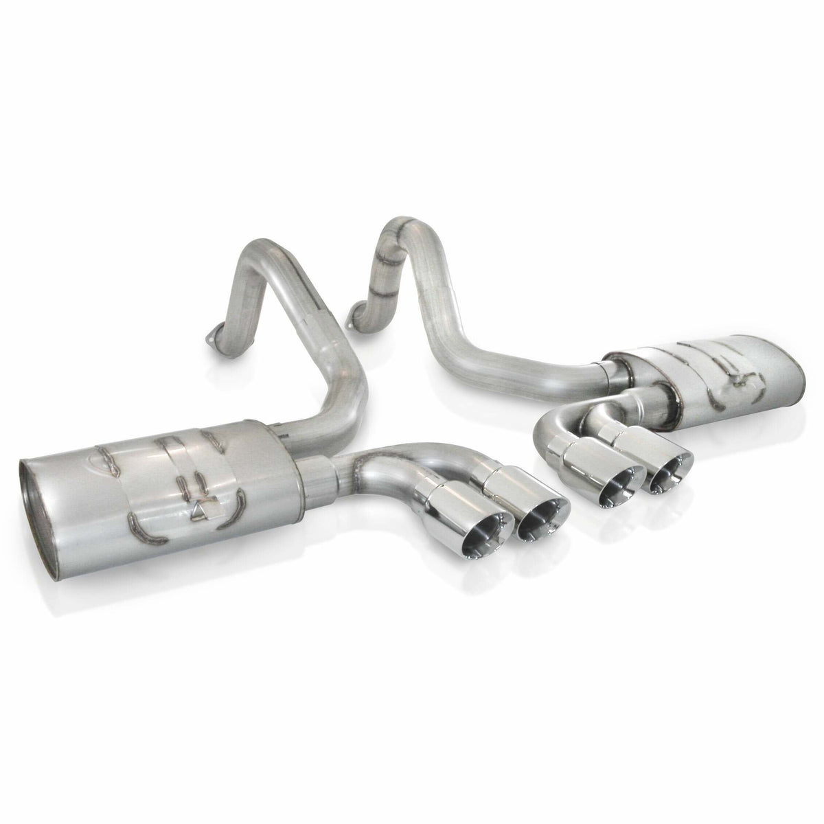 Stainless Works Axleback Dual Turbo Chambered Mufflers Factory Connect (1997-2004 Corvette) - VC53CBQUAD
