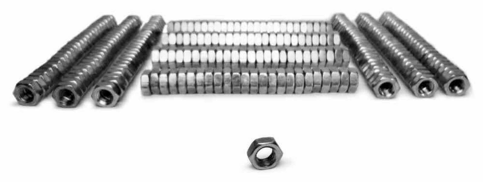 Steinjager Nuts Bulk Jam Fasteners, Bulk 1/2-20 RH 400 Pack Grade 2 Plated Zinc Silver - J0014284