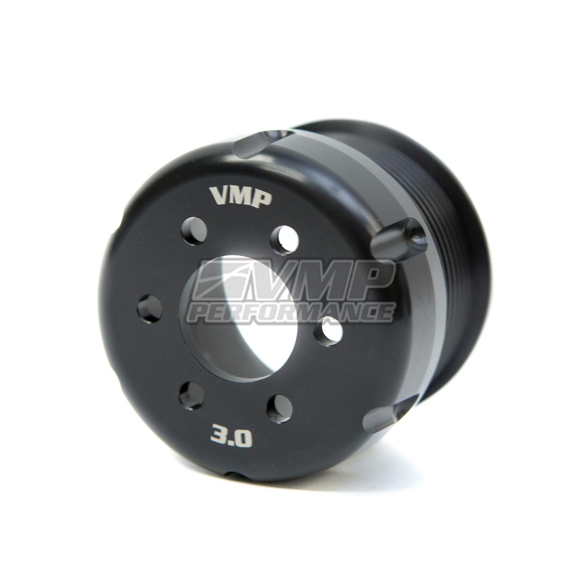 VMP 30-10-B 3.00" 10 Rib Bolt-On Pulley for TVS Supercharged Shelby GT500 Utilizing VMP 6-Bolt Hub