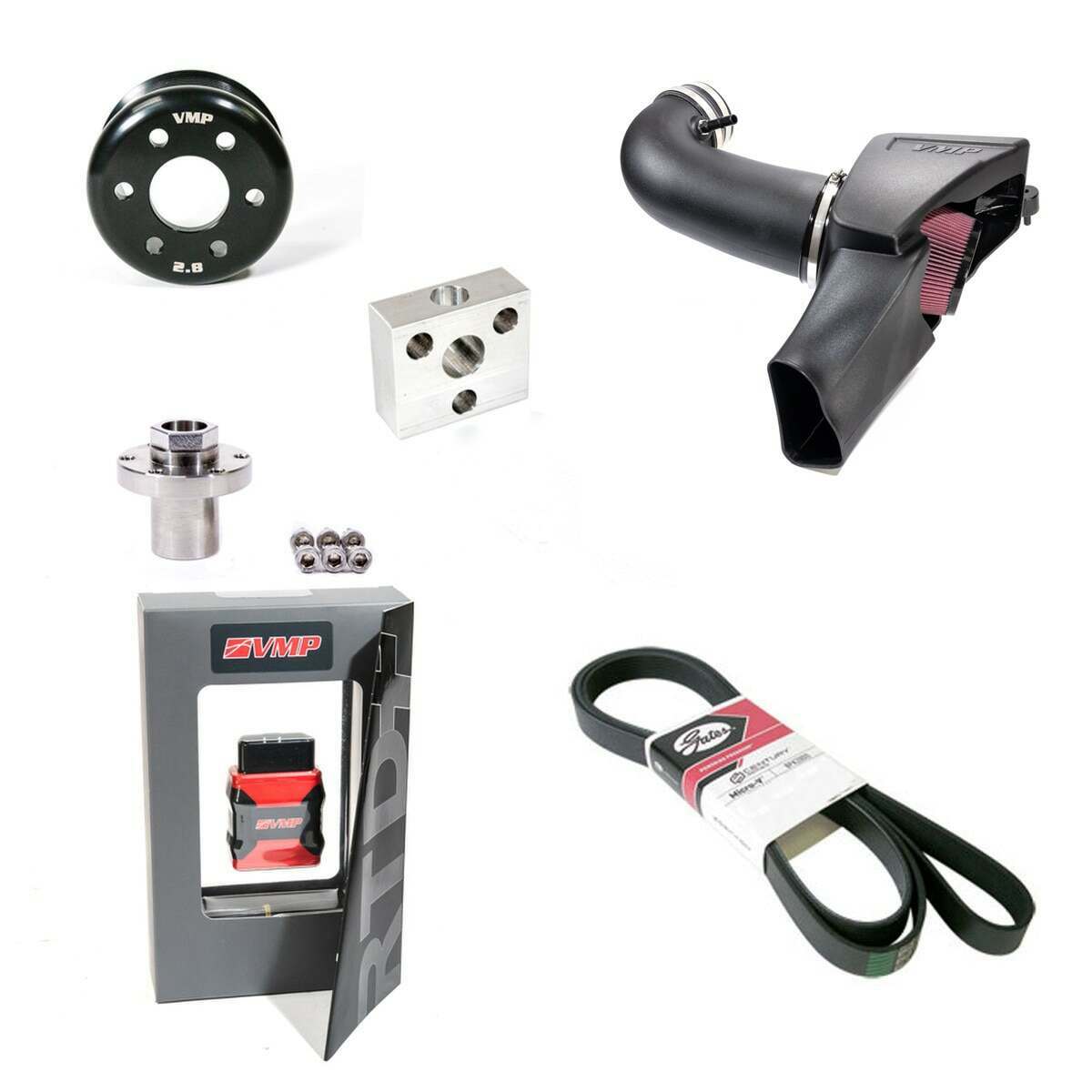 VMP 20 GT500 Stage 3 Induction Pack - Jlt 2.75" Pulley (2020 Mustang Shelby GT500) - VMP-PK20GT5-S3
