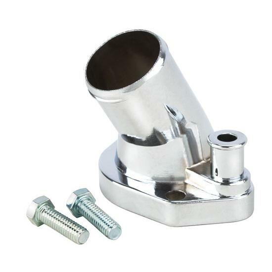 DeWitts Chrome Water Neck for 289-351W Ford, O-Ring Style - 32-9440