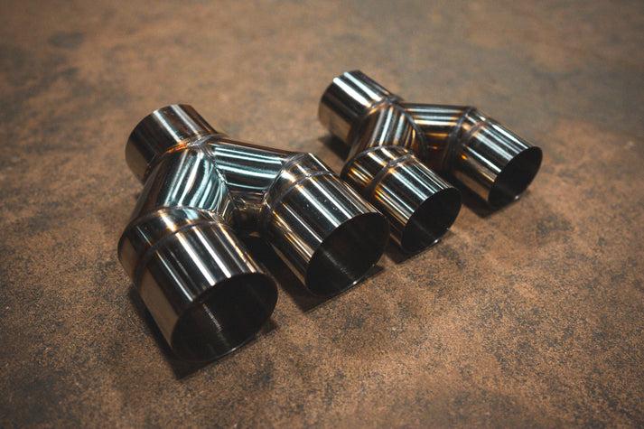Valvetronic Designs Universal Y Pipe Adapter - 63mm / 2.5in - VTD.YPIPE.63MM