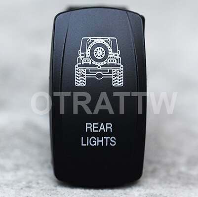 sPOD JK Rear Lights Rocker Switch - VVPZCJK-5RL