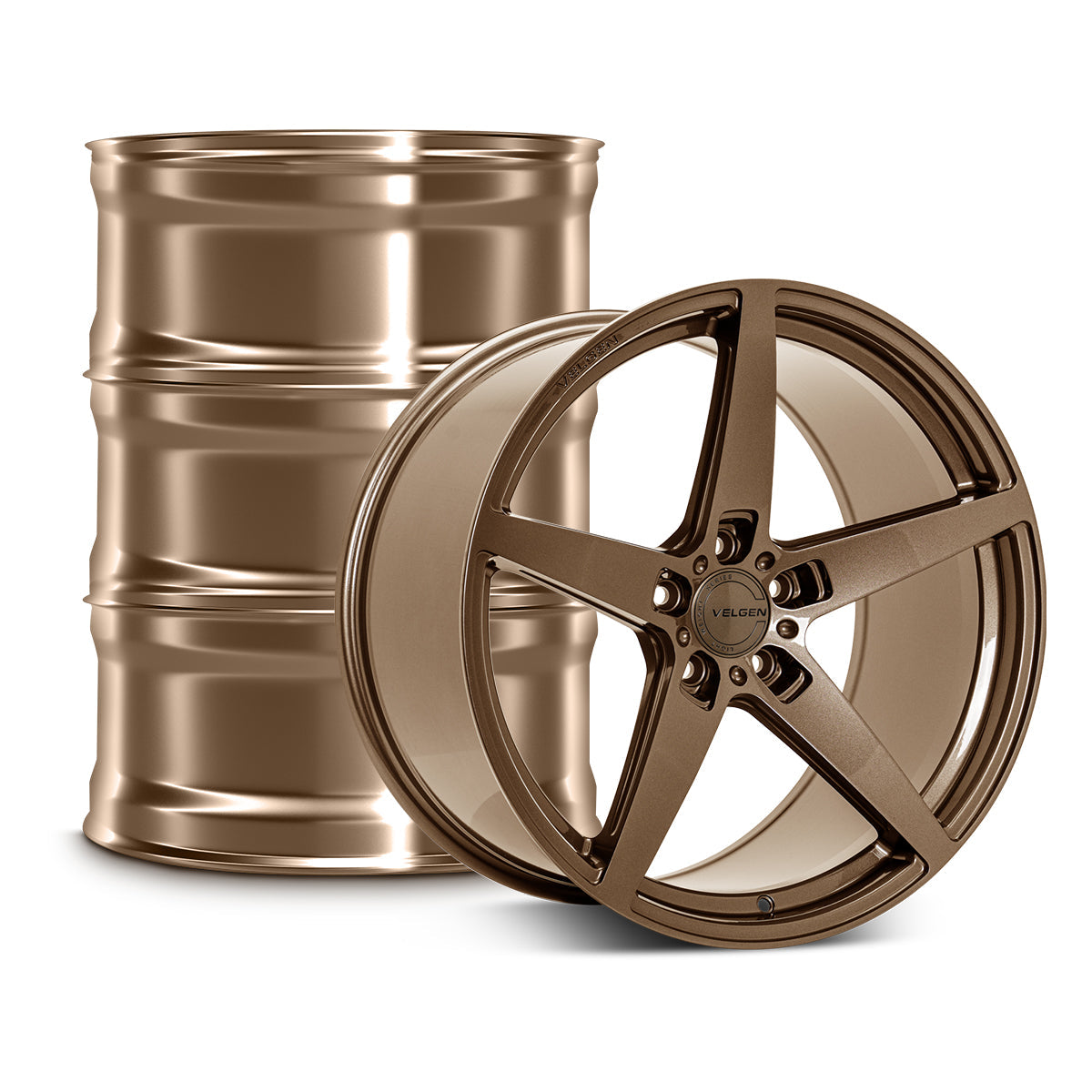 2020-2022 Ford Mustang GT500 Velgen Classic5 V2 Wheel Set (Set of 4) - Gloss Bronze - 20x11/20x11.5